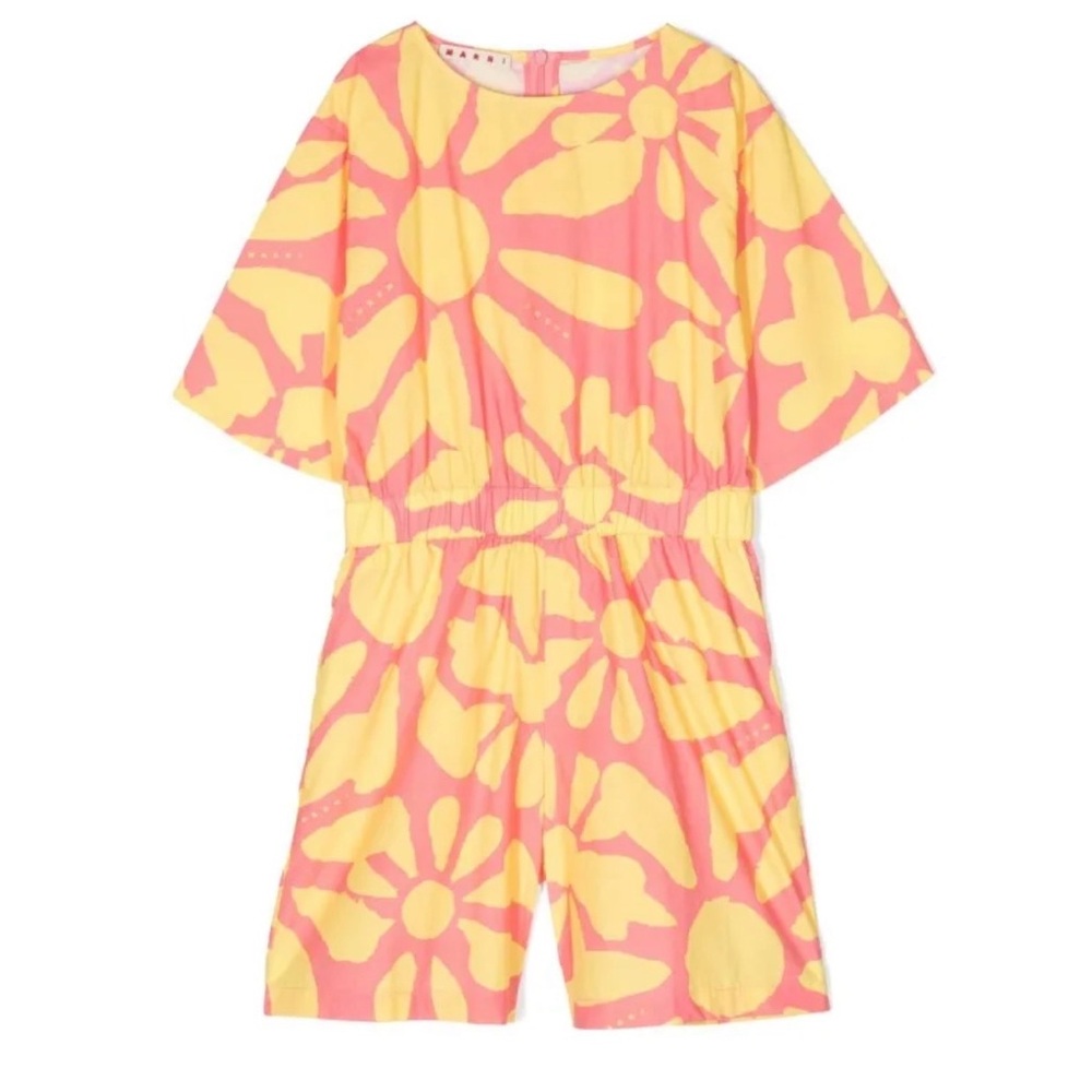 Marni Kids Floral Playsuit
